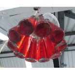 INGO MAURER 'CAMPARI' LIGHT SUSPENSION PENDANT LAMP, 74cm diam.