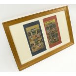 ROYAL COURT PAGES, 19th century, a set of two,