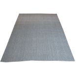 CALVIN KLEIN JUTE CARPET, 310cm x 240cm, contemporary charcoal woven field.