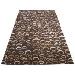 RUG COMPANY CARPET, 234cm x 152cm, pebbles brown design.