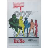 '007 DR NO' POSTER, 96cm x 67.5, framed.