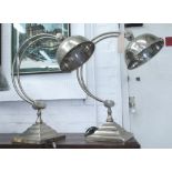 ANDREW MARTIN DESK LAMPS, a pair, adjustable, 88.5cm H.