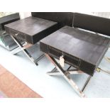 ANDREW MARTIN LOW TABLES, a pair,