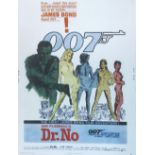 'DR WHO', reproduction poster circa 1962, 66cm x 50cm, framed.