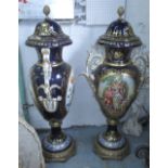 VASES, a pair, of large proportions Empire style, 121cm H.