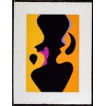ANDRE VERDET (French, 1913-2004), 'Pornone' linocut printed in colours 1972, black, purple,