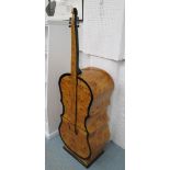 CELLO STYLE SET OF DRAWERS, in walnut veneer, 157cm H x 35cm x 48cm.