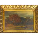 WILLIAM SIMSON (Scottish,1800-1847), 'Landscape with Cattles' (landscape met vee), oil on board, 39.