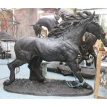 GALLOPING HORSE, bronze, 218cm H x 290cm L.