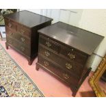 CHESTS, a pair, Georgian style,
