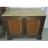 SIDE CABINETS, a pair,