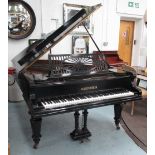 C. BECHSTEIN GRAND PIANO, iron framed and ebonised case repolished and tuned serial no.