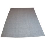 CALVIN KLEIN JUTE CARPET, 302cm x 245cm, contemporary woven silvered finish.