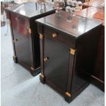 BEDSIDE CABINETS, a pair, Empire style,