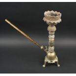 HOOKAH, late 19th/early 20th century Persian manner, brass,
