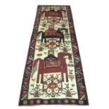 TRIBAL BALUCH KELLEH, 360cm x 135cm,