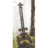 ARTIST'S EASEL, mid 20th century of traditional and adjustable form,