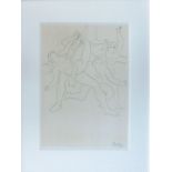 PABLO PICASSO, (Spanish, 1881 - 1973) Lithograph and Pochoir, Limited Edition: 500, Ballet Dancers,
