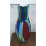 GLASS VASE, Murano style, 36cm H.