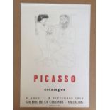 PABLO PICASSO (Spanish,1881-1973) 'Picasso Estampes/Galerie de la Colonube-Valluris,