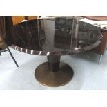 'ANTAL' DINING TABLE, extending, by Hughes Chevalier, Art Deco style, in lacquered finish,