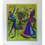SALVADOR DALI, 'The spring at Evian (Perrier) 169' original silkscreen in colours,