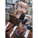 'BETTY BOO' FIGURE, 'The Waitress' on raised base with serving tray, 70cm H.