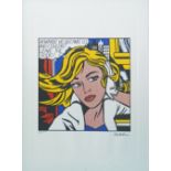 ROY LICHTENSTEIN (1923-1997), lithograph printed in colours, limited edition, 44cm H x 34cm L.