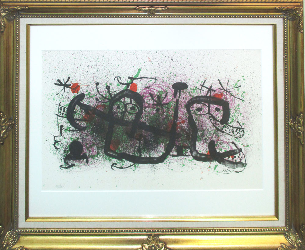 JOAN MIRO (Spanish, 1893-1983), 'Suite: Ma de Proverbis', lithograph, handnumbered edition 1000,