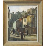 MAURICE JACQUE, (French) 'Paris Street' oil on canvas, 65cm x 54cm, signed lower left, framed.