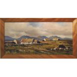 MAURICE CANNING WILKS (1910-1984), 'Connemara', oil on canvas, 42cm x 89cm,