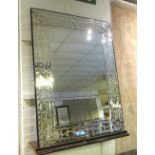 WALL MIRRORS, a pair,