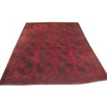 VINTAGE AFGHAN CARPET, 354cm x 274cm,