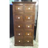 LOCKERS, a set of ten, vintage teak,