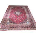 FINE KASHAN CARPET, 388cm x 293cm,