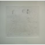 PABLO PICASSO, 'L'atelier' original etching, signed by the artist in brown ink, 39cm x 43cm, framed.