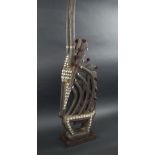 LARGE CHI WARA HEADDRESS, Bamana people in traditonal form, carved wood,