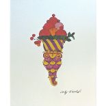 ANDY WARHOL, 'Ice cream' lithograph in colours signed, 40cm x 30.5cm framed.