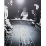 ANDREW MARTIN SCREENPRINT ON CANVAS, Casino scene with Marilyn Monroe at the roulet tables,