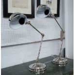 DESK LAMPS, a pair, Ralph Lauren style, 66cm H.