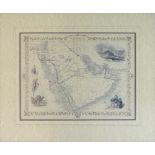 AFTER J. RAPKIN, Illustrations by H Warren, by J, Rogers, engraved 'Map of Arabia' 26.5cm x 34.