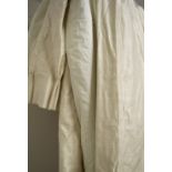 CURTAINS, Champagne raw silk lined and interlined,