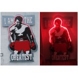 MUHAMMAD ALI, 'I AM THE GREATEST' SIGNAGE, bespoke made by Bee Rich,