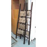 LADDERS, a pair, with canvas storage bags, 71cm x 179cm x 10cm.