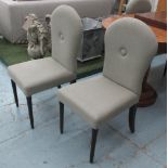 MELANIE DINING CHAIRS, a set of six,