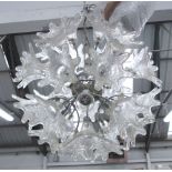 MURANO LILY 'SPUTNIK' LIGHT, 90cm H.