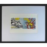 ROY LICHTENSTEIN (American, 1923-1997), 'Whaam', lithograph in colours,