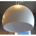 VOLANS SUSPENSION LAMP, by Calligaris, with semi-spherical shade diffuser,