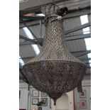 MOROCCAN CEILING LANTERN, by One World Trading Company, 92cm drop.