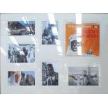 'LAWRENCE OF ARABIA', presentation with photographic prints and album cover signed by Peter O'Toole,